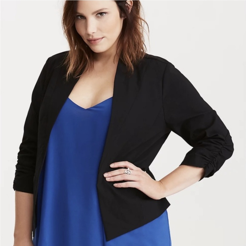 Torrid Deluxe Runched Sleeve Blazer